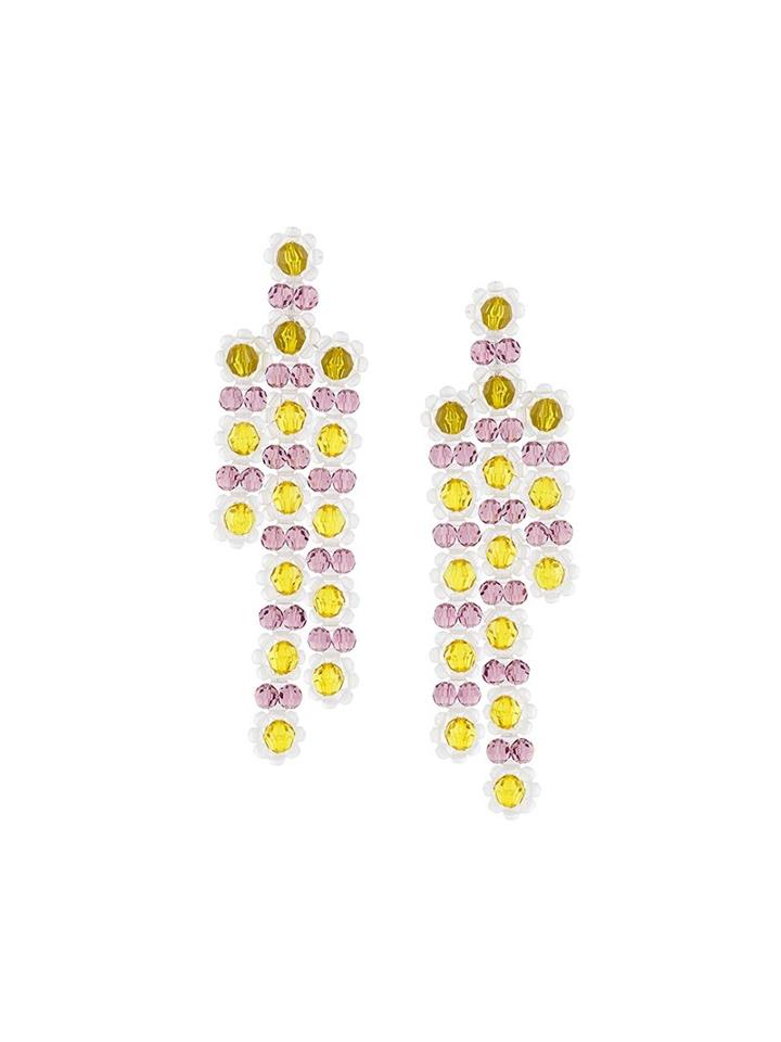 Simone Rocha Chandelier Earrings, Women's, Pink/purple