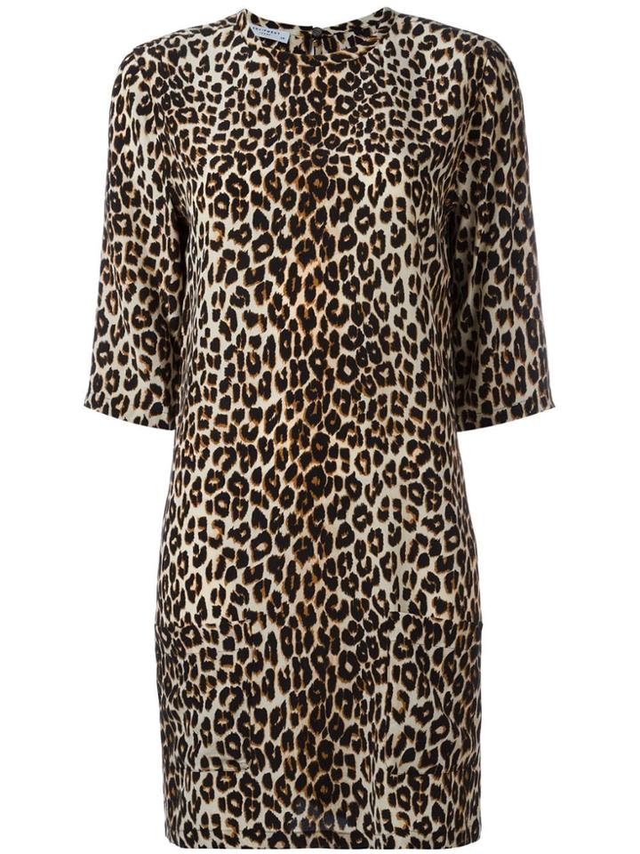 Equipment Leopard Print Dress - Black