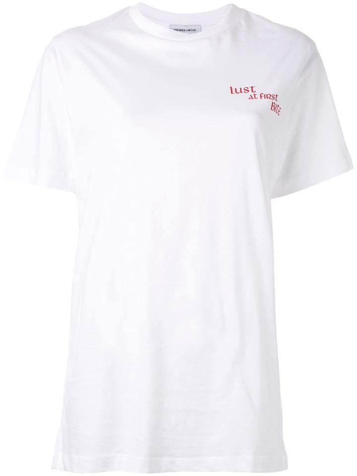 Premier Amour Quote Print T-shirt - White