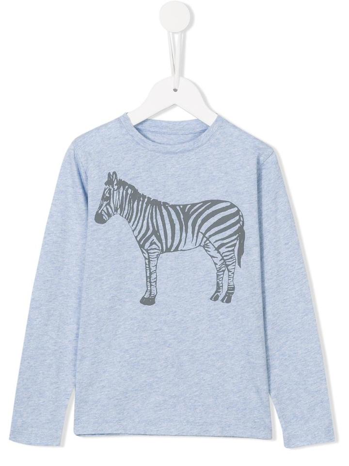 Maan Zebra Print Top, Toddler Boy's, Size: 3 Yrs, Blue