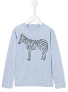 Maan Zebra Print Top, Toddler Boy's, Size: 3 Yrs, Blue