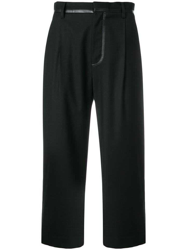 Comme Des Garçons Noir Kei Ninomiya Cropped Trousers - Black
