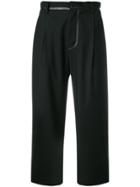 Comme Des Garçons Noir Kei Ninomiya Cropped Trousers - Black