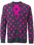 Guild Prime Polka Dot Cardigan, Men's, Size: 1, Grey, Acrylic/wool