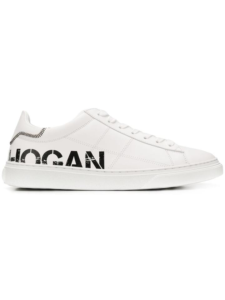 Hogan Logo Low Top Sneakers - White