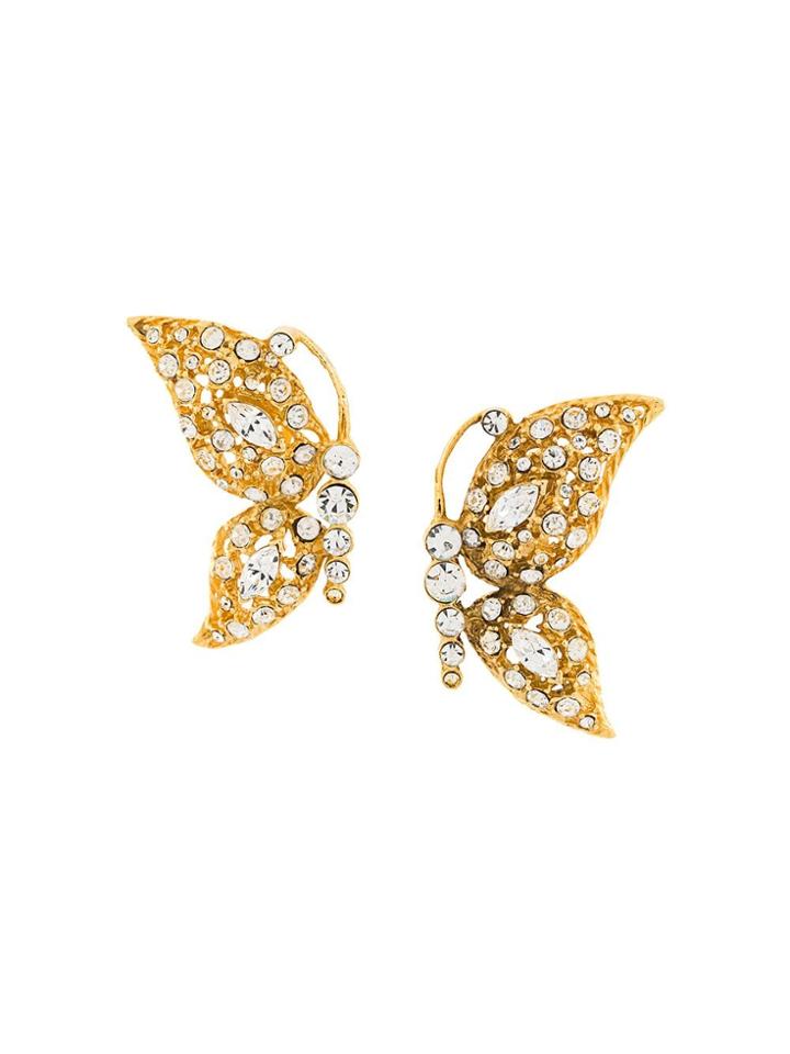 A.n.g.e.l.o. Vintage Cult 1980s Butterfly Earrings - Gold