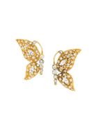 A.n.g.e.l.o. Vintage Cult 1980s Butterfly Earrings - Gold