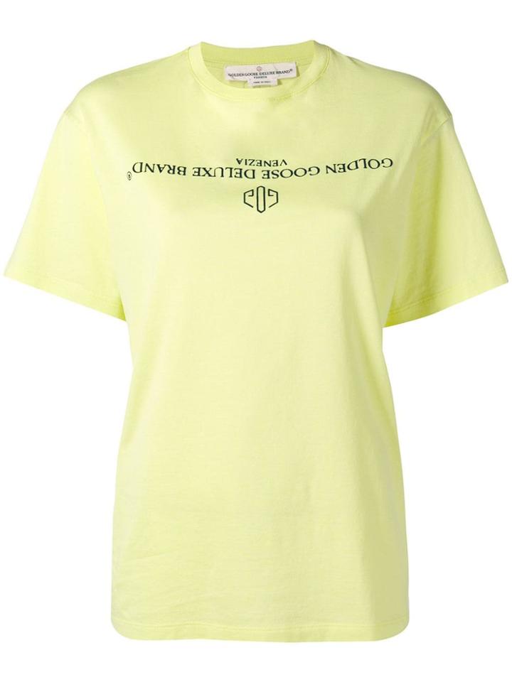 Golden Goose Printed Logo T-shirt - Yellow