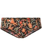 Isabel Marant Floral Print Bikini Bottom - Black
