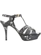 Saint Laurent Tribute Sandals, Women's, Size: 39, Black, Leather