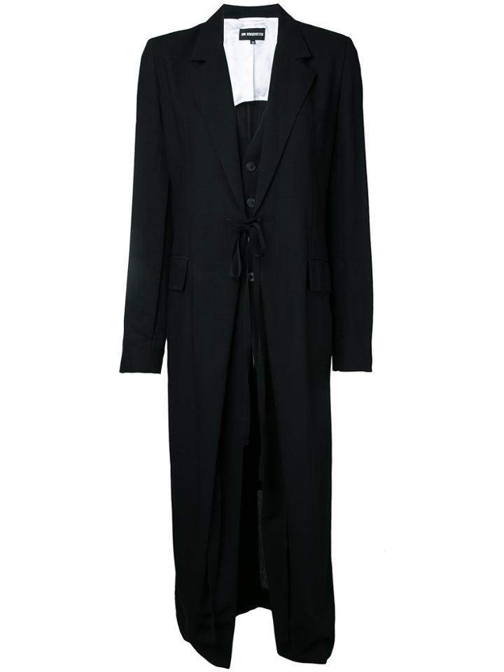 Ann Demeulemeester Classic Coat - Black