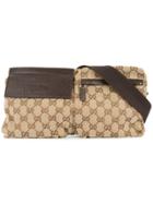 Gucci Vintage Gg Logo Belt Bag - Brown