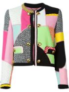 Moschino Patchwork Jacket, Women's, Size: 46, Cotton/polyamide/rayon