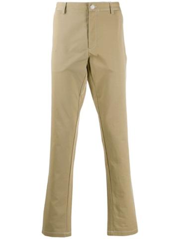 Burberry Contrasting Stitches Trousers - Neutrals