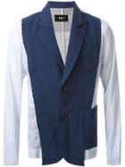 Yang Li Contrast Blazer - Blue