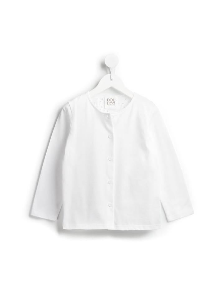 Douuod Kids Round Neck Top, Girl's, Size: 6 Yrs, White