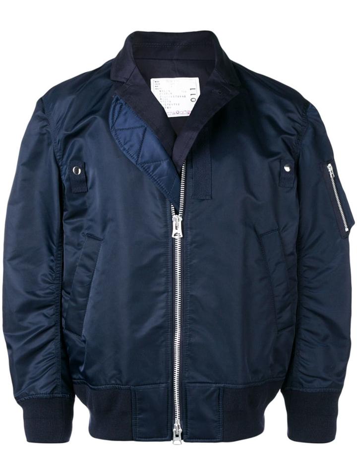 Sacai Layered Bomber Jacket - Blue