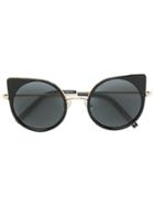 Linda Farrow Cat-eye Frame Sunglasses - Black