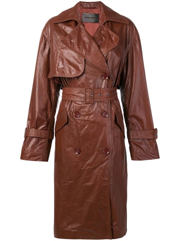 Christian Wijnants Chikal Trench Coat - Brown