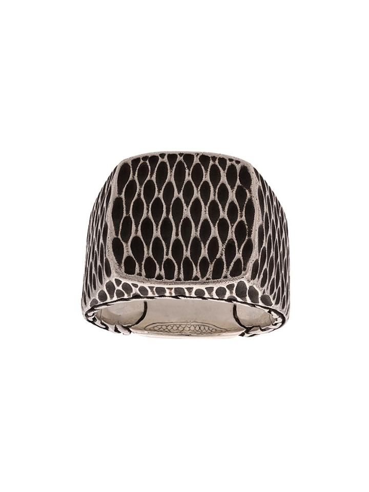 John Hardy Naga Signet Ring - Silver