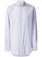 Barba Striped Buttoned Up Shirt - Blue