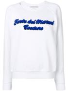 Forte Dei Marmi Couture Embroidered Logo Sweatshirt - White