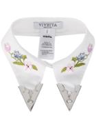 Vivetta Viareggio Embroidered Collar - White