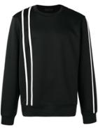 Helmut Lang Stripe Detail Sweatshirt - Black
