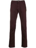 Emporio Armani J06 Mid-rise Straight-leg Jeans - Red