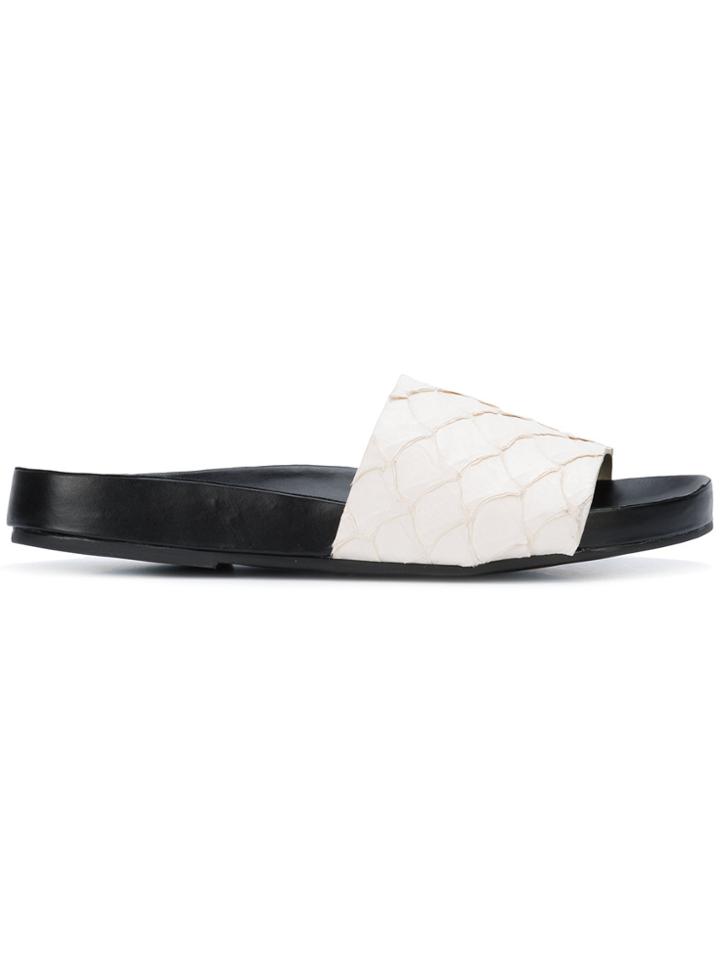 Osklen Inga Slider Sandals - White