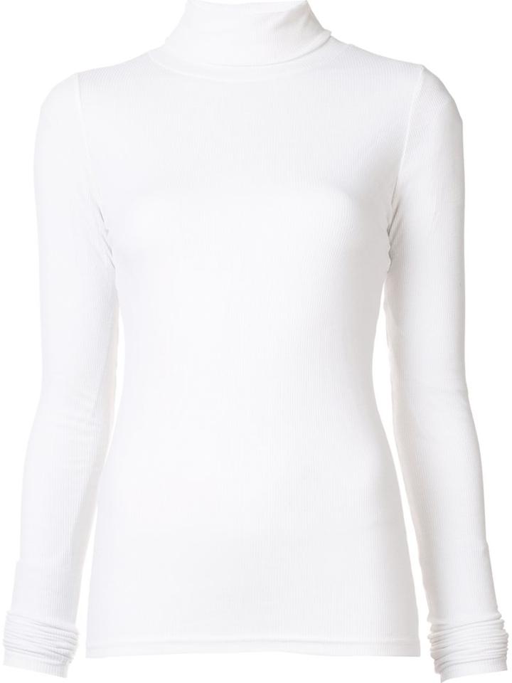 Thomas Wylde 'wisdom' Polo-neck Jumper, Women's, Size: Large, White, Polyester/rayon