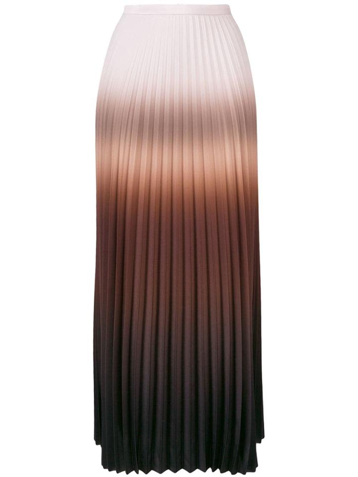 Max Mara Gradient Pleated Skirt - Neutrals