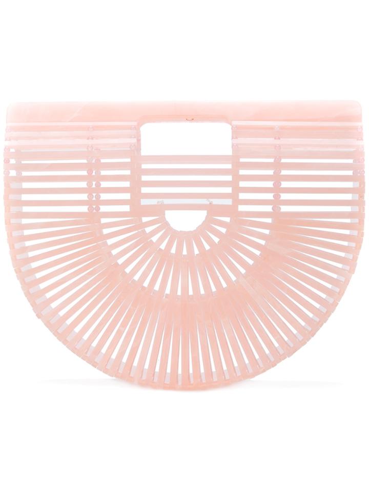 Cult Gaia Ark Clutch Bag - Pink & Purple
