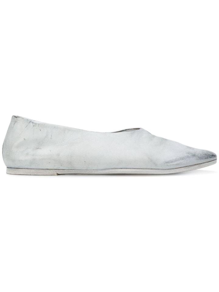Marsèll Distressed Ballerina Shoes - White