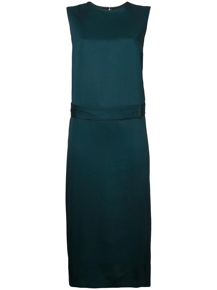 Joseph - Tie Waist Midi Dress - Women - Viscose - 42, Women's, Green, Viscose