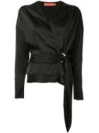 Manning Cartell V-neck Wrap Blouse - Black