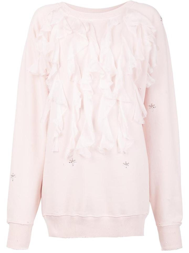 Faith Connexion Pilou Zip Sweatshirt, Women's, Size: Xs, Pink/purple, Cotton/silk