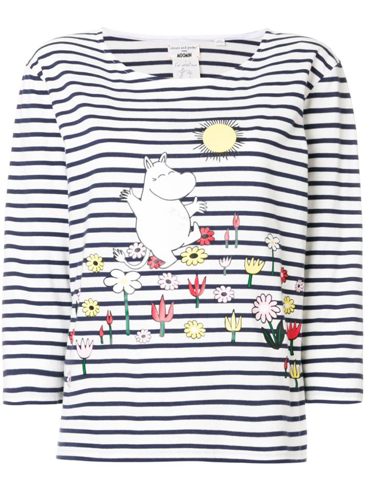 Chinti & Parker Moomin Garden Print T-shirt - White