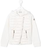 Moncler Kids Padded Fleece Jacket, Girl's, Size: 12 Yrs, White