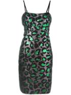 Marc By Marc Jacobs Lurex Leopard Fitted Dress