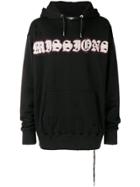 Mastermind Japan Missions Distressed Hoodie - Black