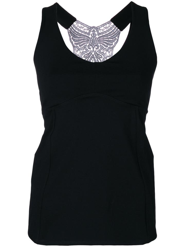 Sàpopa Cut Out Detail Vest Top - Black