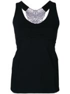 Sàpopa Cut Out Detail Vest Top - Black