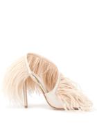 Giambattista Valli Feather Embellished Sandals - Gold