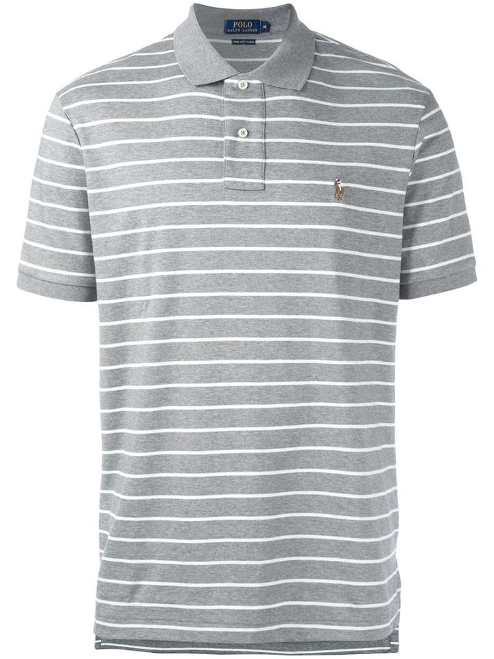 Polo Ralph Lauren Striped Polo Shirt, Men's, Size: Xxl, Grey, Cotton