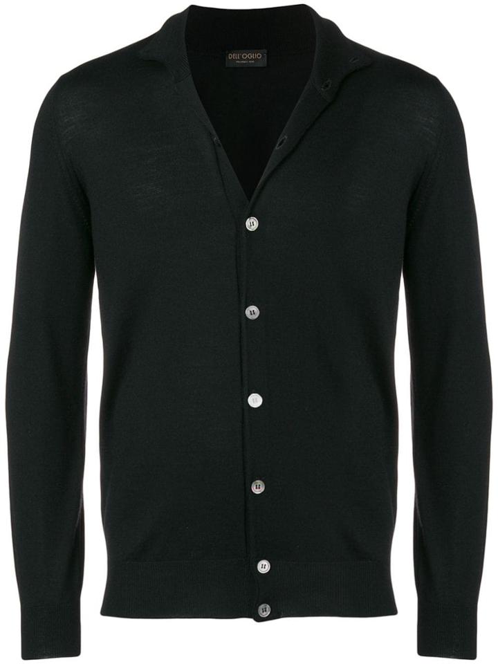 Dell'oglio Fine Knit Cardigan - Black