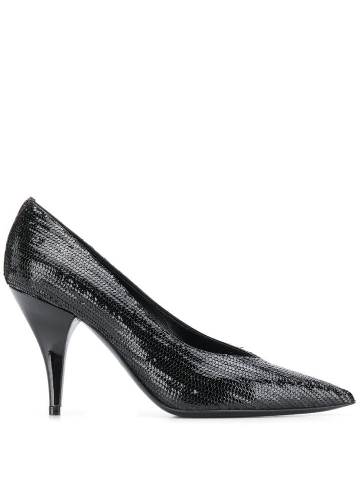 Casadei Blade Fata Pumps - Black