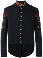 Ports 1961 Military Jacket, Men's, Size: 52, Black, Viscose/cotton/cupro