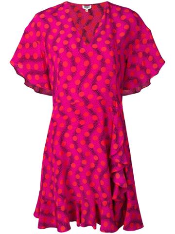 Kenzo Wave Polka Dress - Pink