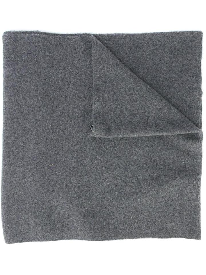 Chanel Vintage Pocket Detail Scarf, Women's, Grey